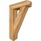 Ekena Millwork Traditional Arts and Crafts Rough Sawn Bracket w/ Offset Brace, Western Red Cedar, 8"W x 30"D x 42"H BKT0806X30X42TRA03RWR - alternate 1